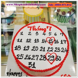 Bánh Sinh Nhật Cuốn Lịch - CL66
